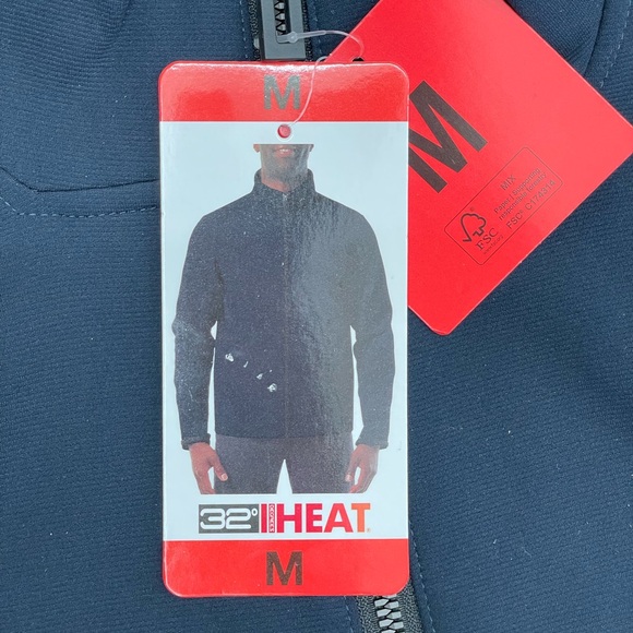 32 Degrees Dark Navy Lightweight Full-Zip soft shell Jacket size: M Gorpcore - Picture 10 of 10